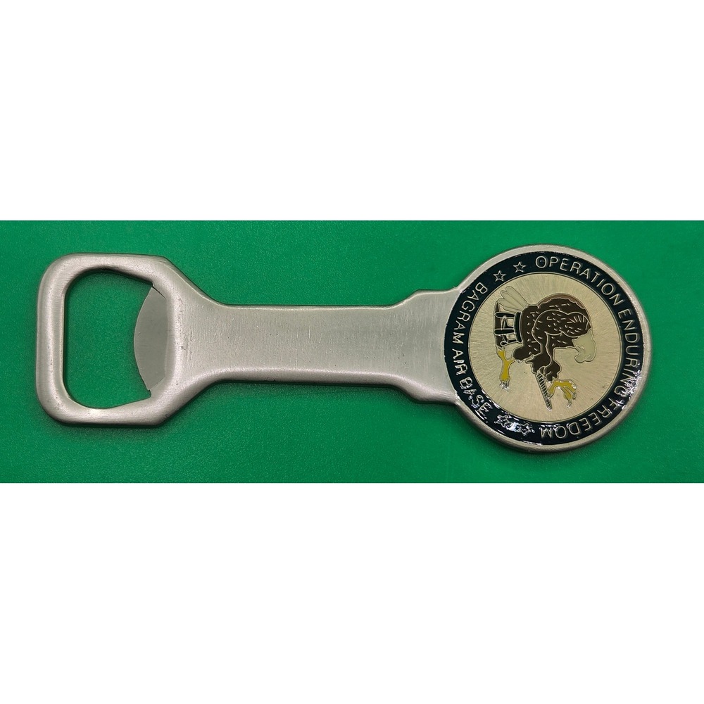 Operation Enduring Freedom Bagram Air Base Bottle Opener Military Collectible